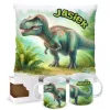 Kubek Poduszka Dinozaur Dinozaury T-rex Tyrannosaurus Triceratops